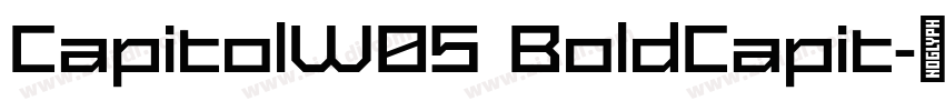 CapitolW05 BoldCapit字体转换